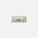 Innué Envelope Clutch with Crystal Front Clasp Gesso - Big Bag NY