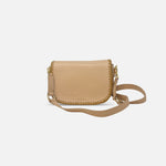 Innué Medium Leather Crossbody with Straw Trim Petal - Big Bag NY