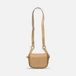 Innué Mini Leather Crossbody with Straw Trim Petal - Big Bag NY