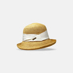 Hats and Dreams Raffia Cloche with White Band - Big Bag NY