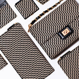 INDEN est.1582 Zip Pouch and Key Case Chevron - Big Bag NY