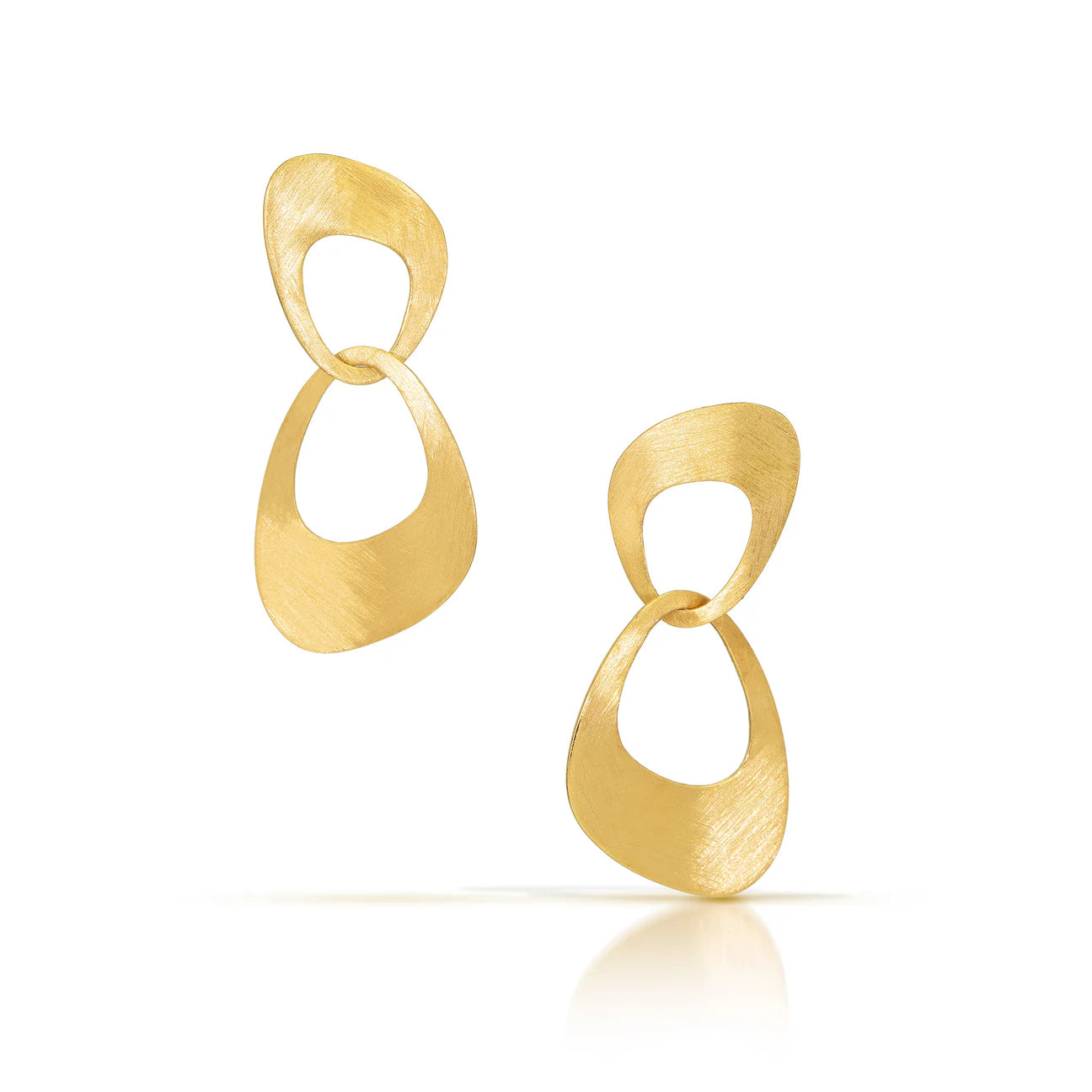 Heather Guidero Small Gold Interlocking Petal Earrings - Big Bag NY