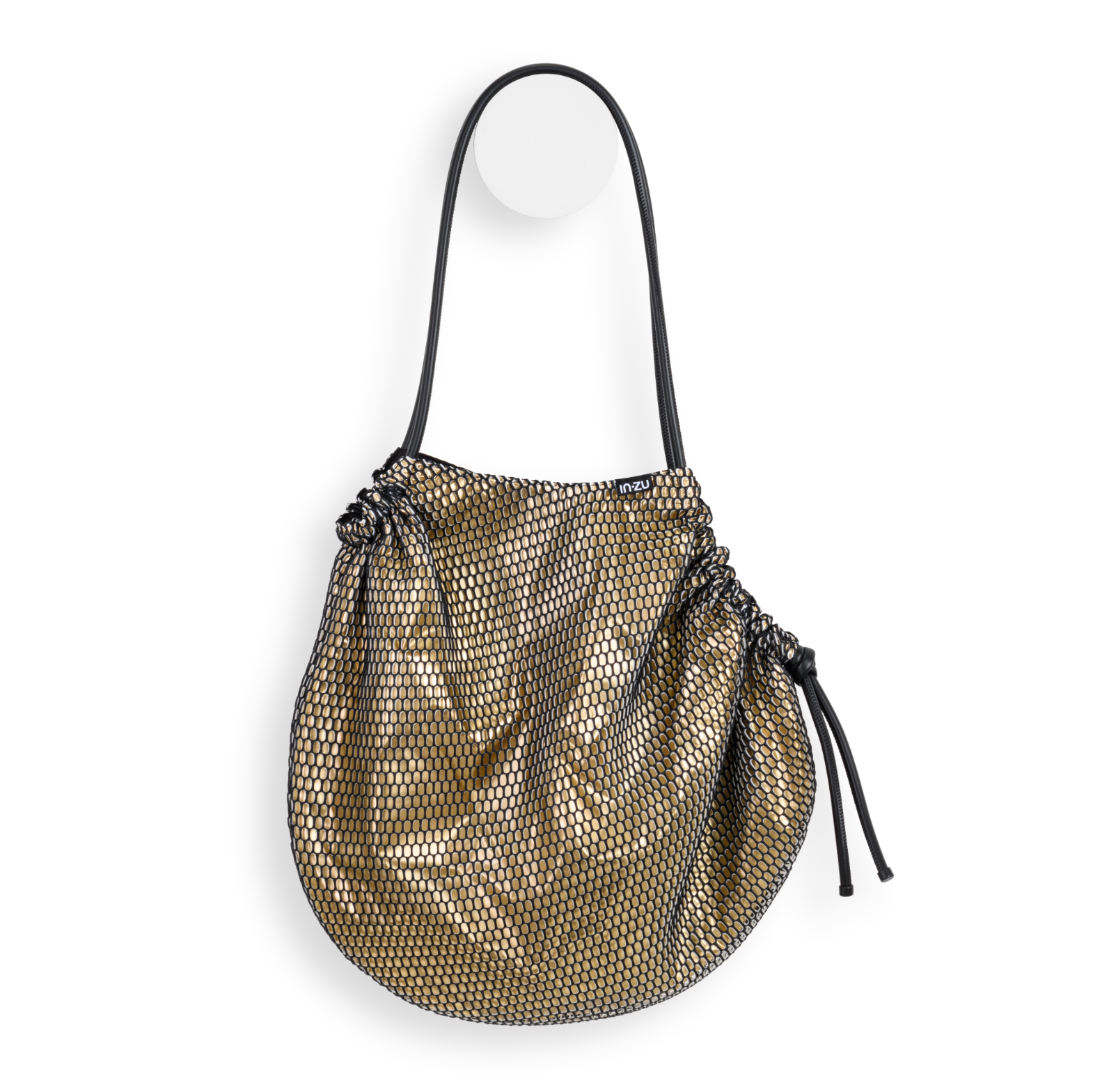 InZu COCCO Neo Tote in Black and Pale Gold Hive - Big Bag NY