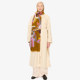 Inoui Editions Diego Linen Scarf in Golden Brown - Big Bag NY