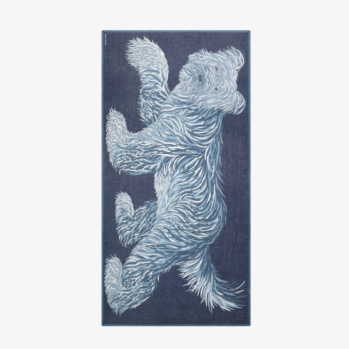 Inoui Editions Freddy Cotton Scarf Blue - Big Bag NY