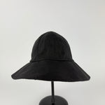 JD Dune Foldable Floppy Linen Sun Hat Black-Big Bag NY