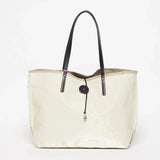 Jack Gomme BAHIA Linen Tote Bag in Crema - Big Bag NY