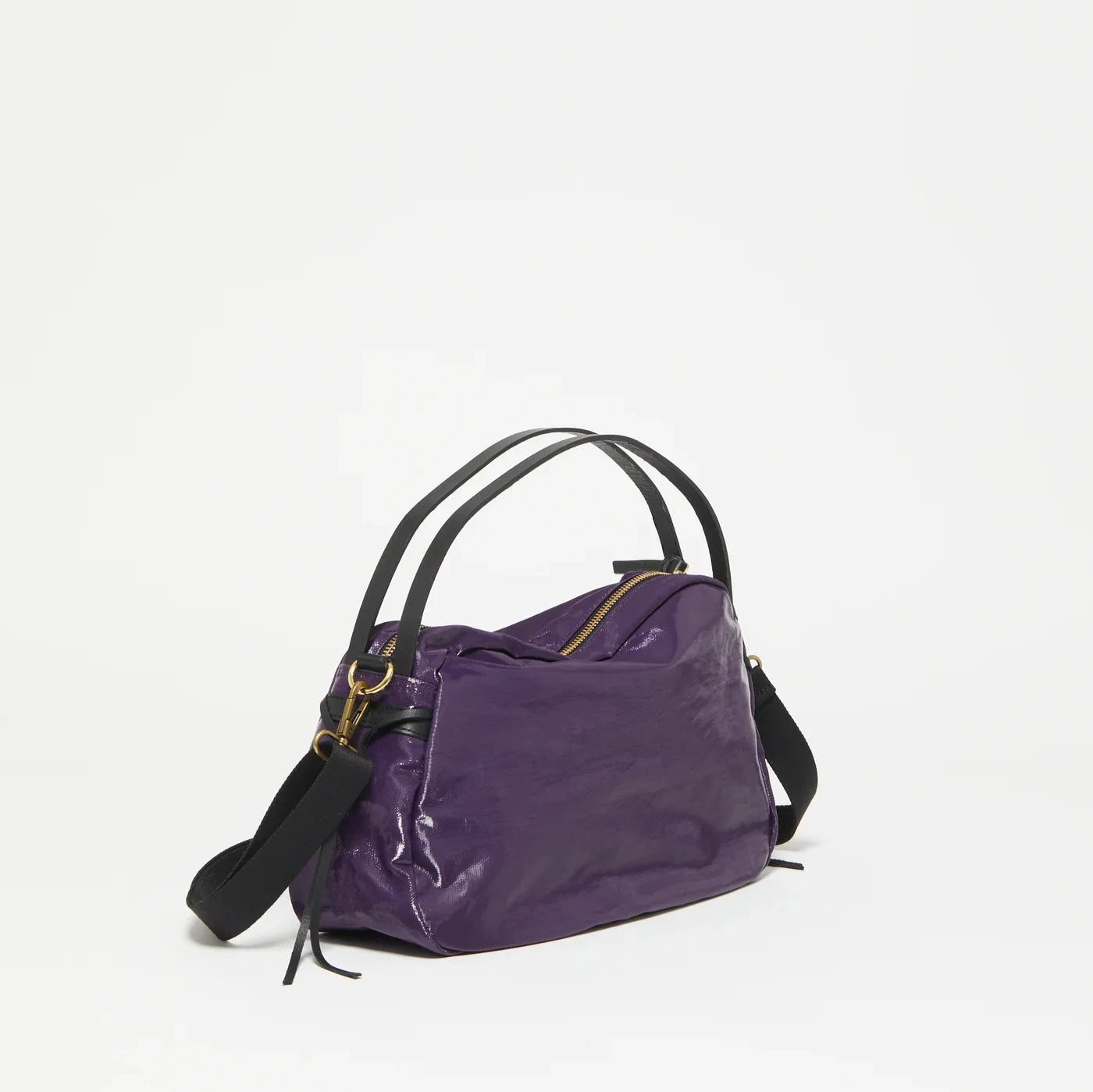 Jack Gomme Linen LeBowl Shoulder and Crossbody Bag in Purple - Big Bag NY