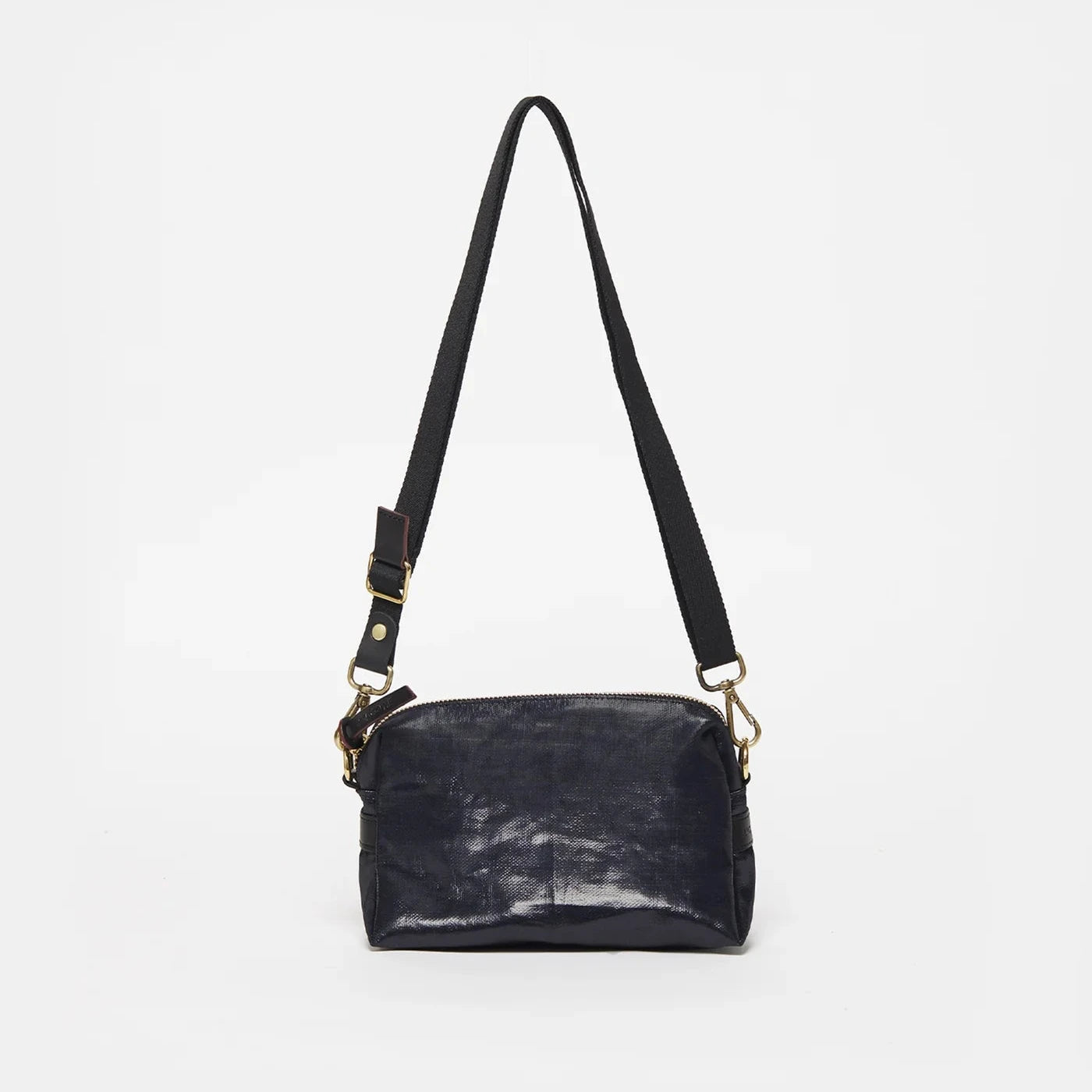 Jack Gomme Mini Linen Shoulder and Crossbody Bag in Deep- Big Bag 