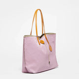 Jack Gomme BAHIA Linen Tote Bag in Lilas - Big Bag NY