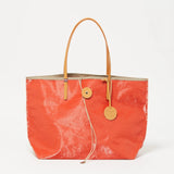 Jack Gomme BAHIA Linen Tote Bag in Tomato - Big Bag NY