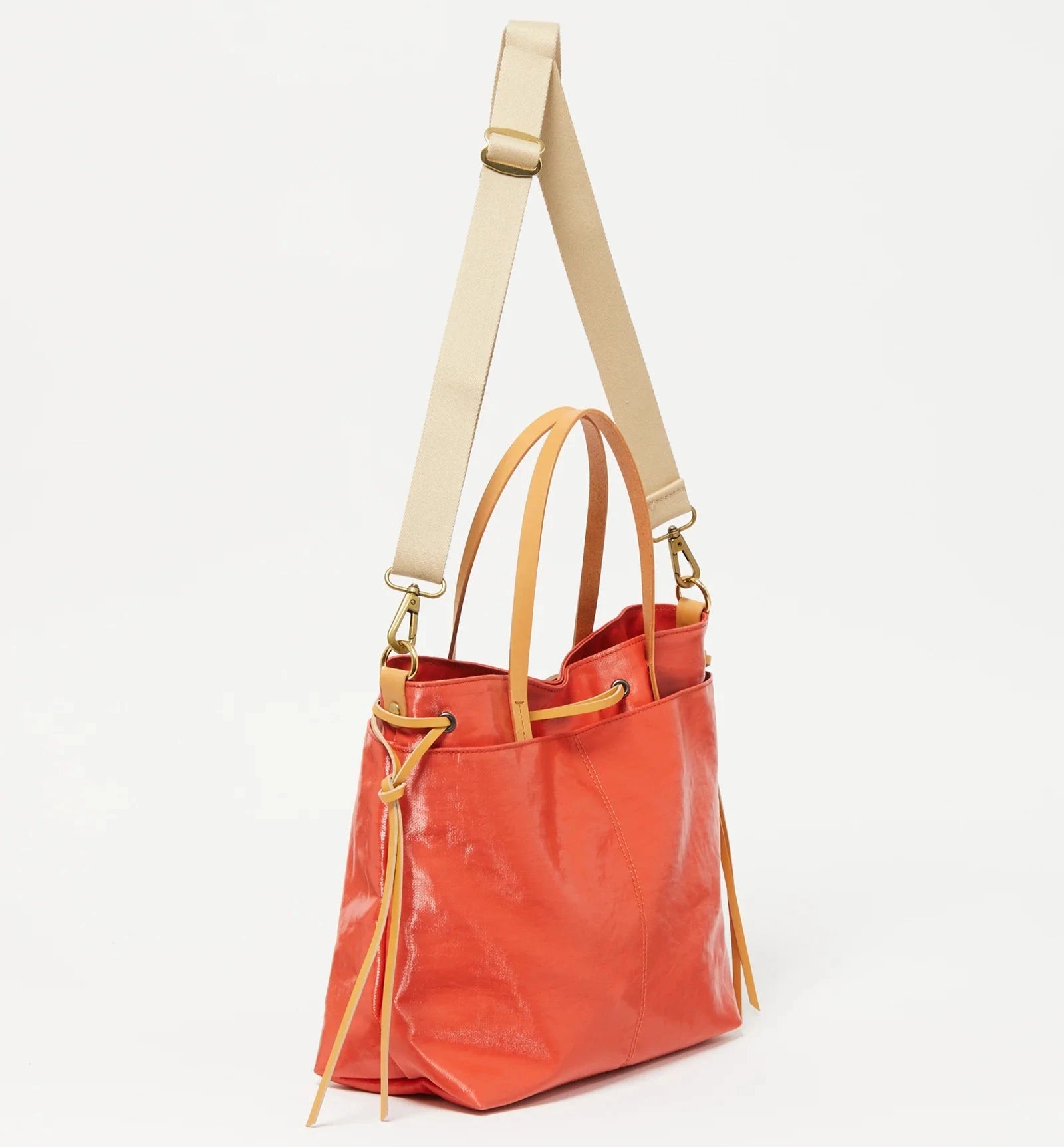 Jack Gomme EMY Tote Bag Coated Linen Tomato - Big Bag NY