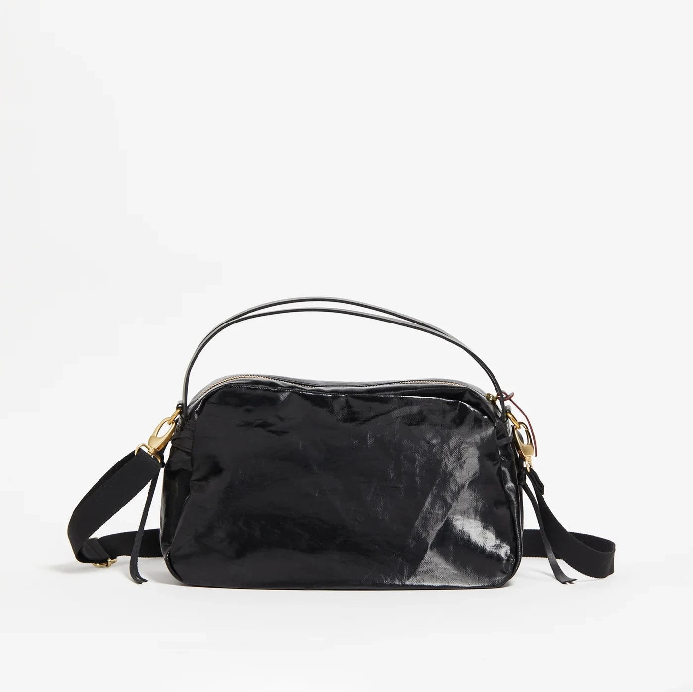 Jack Gomme Linen LeBowl Shoulder and Crossbody Bag in Black - Big Bag NY