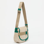 Jack Gomme PETIT GABY Linen Summer Messenger Bag in Natural/Gazon - Big Bag NY