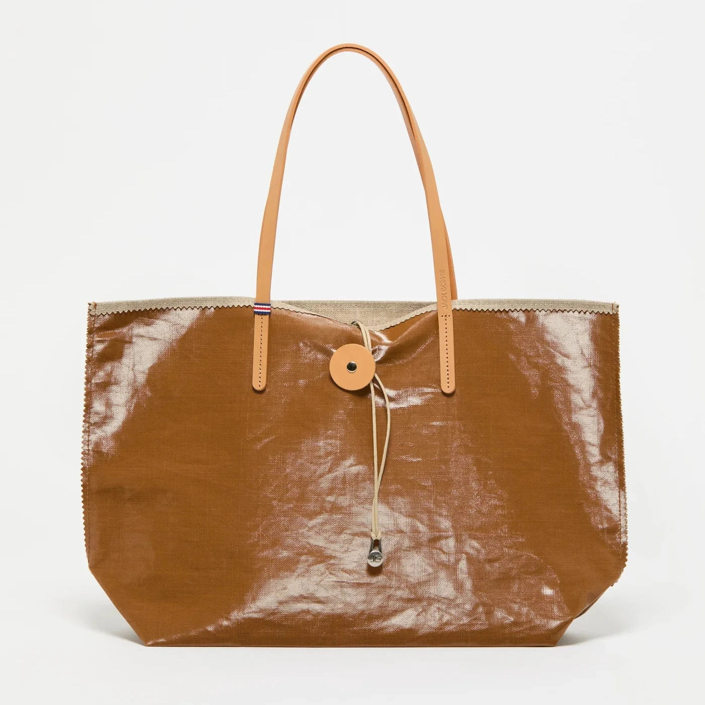 Jack Gomme BAHIA Linen Tote Bag in Havana - Big Bag NY