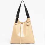 Jack Gomme LESAC Light Leather Tote in Latte - Big Bag NY
