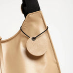 Jack Gomme LESAC Light Leather Tote in Latte - Big Bag NY
