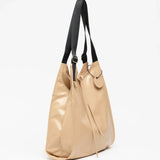 Jack Gomme LESAC Light Leather Tote in Latte - Big Bag NY