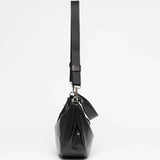 Jack Gomme PETIT CHARLIE Light Leather Half Moon Bag in Noir - Big Bag NY