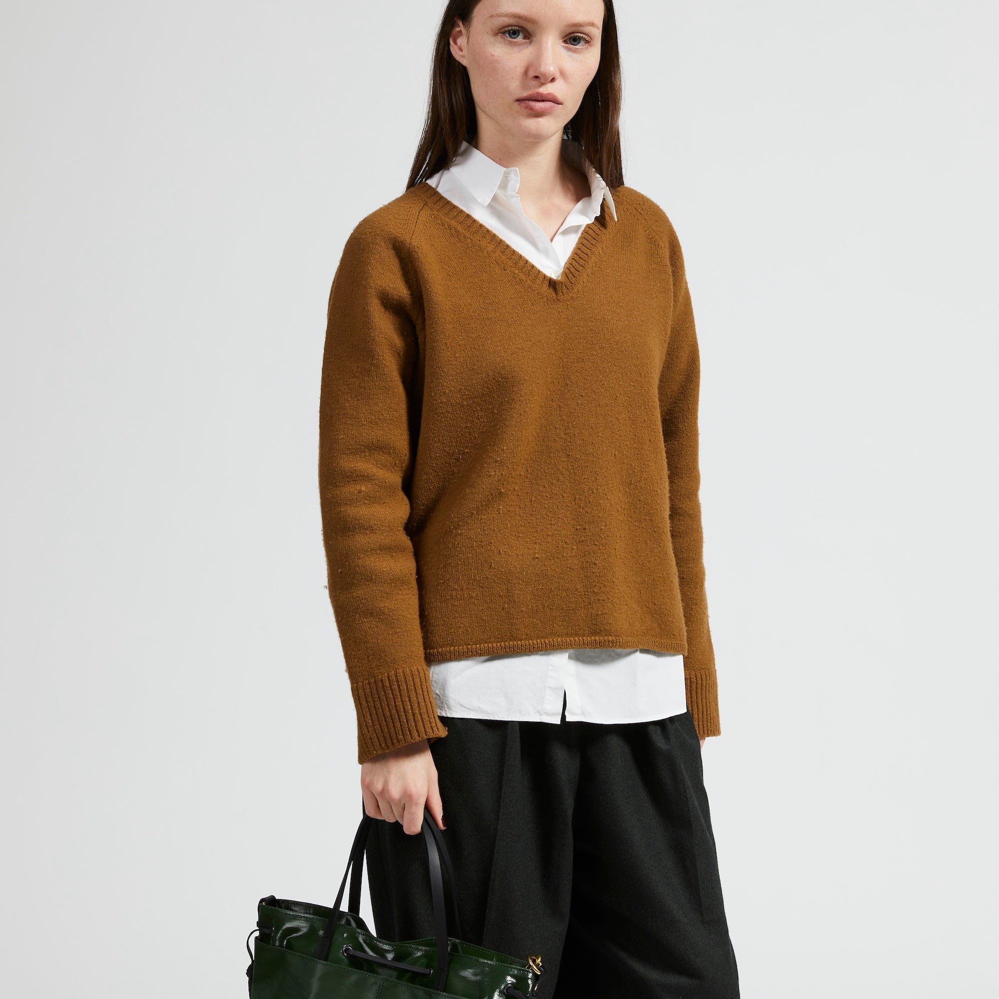 Jack Gomme EMY Linen Tote in Cypress Green  - Big Bag NY