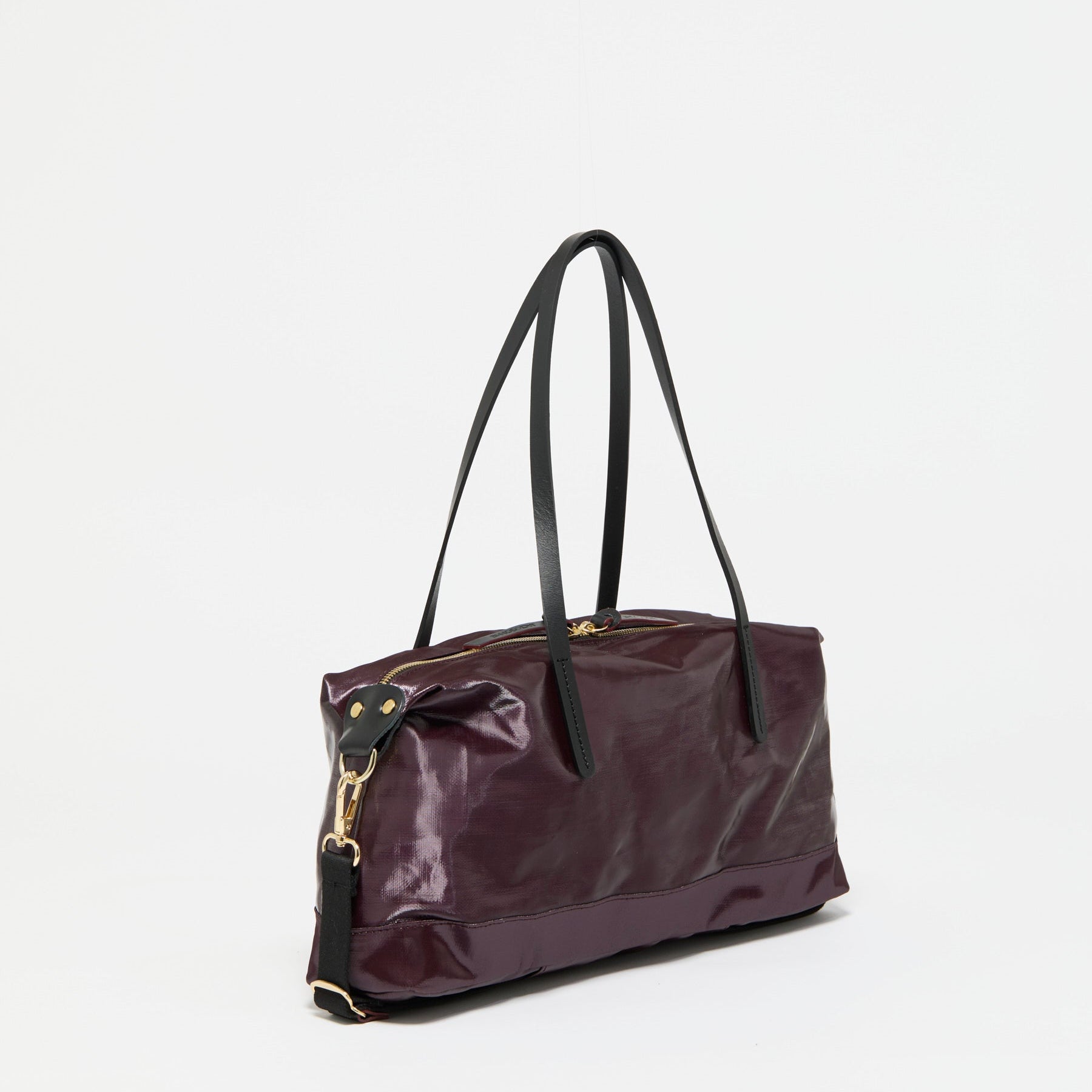 Jack Gomme ANAIS Linen Handbag in Wine - Big Bag NY