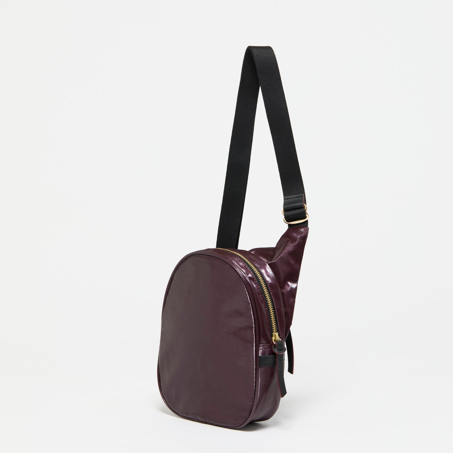 Jack Gomme KANGOUROU Linen Sling Bag in Wine - Big Bag NY