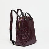 Jack Gomme Lami Linen Backpack in Wine - Big Bag NY