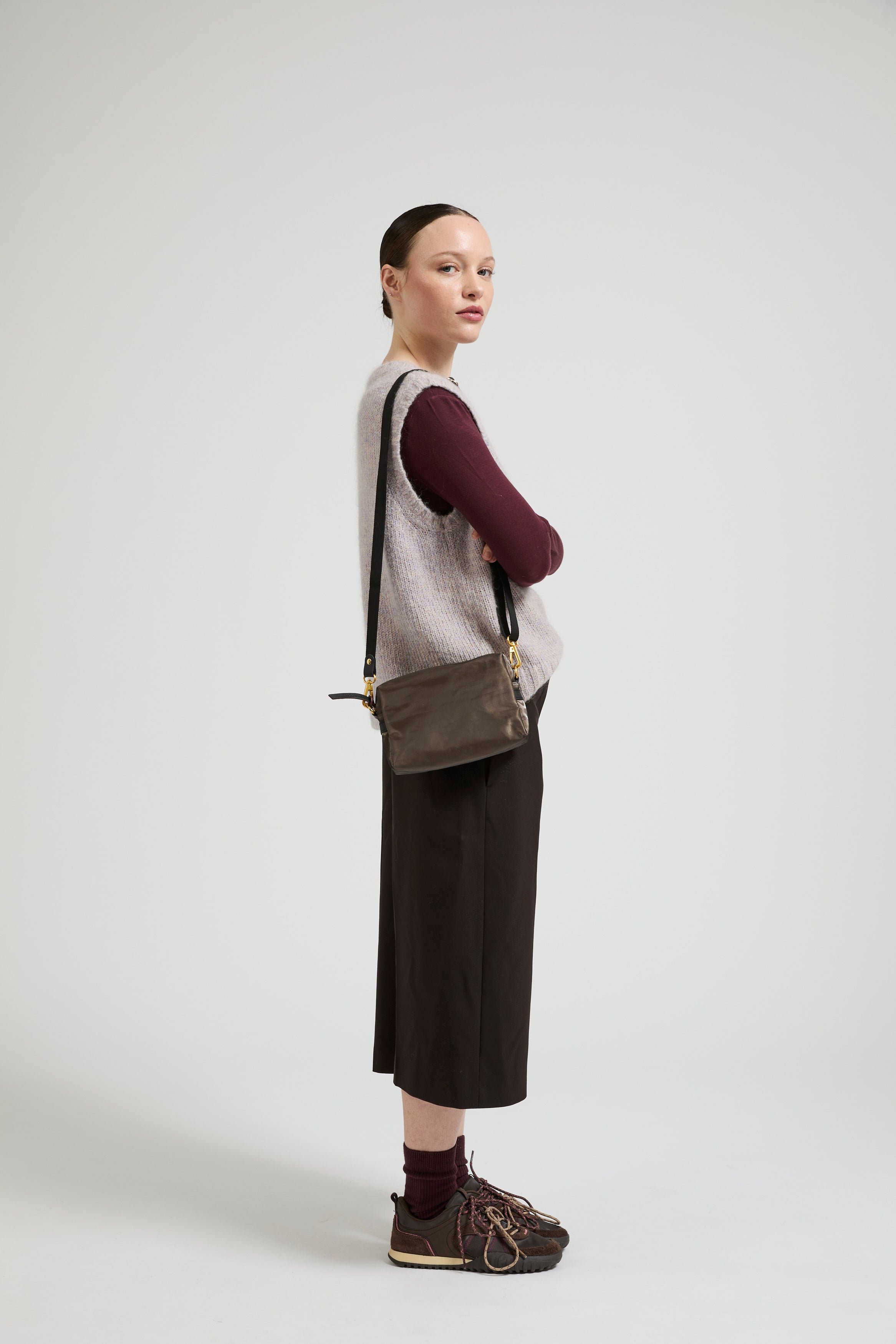 Jack Gomme Mini Linen Shoulder and Crossbody Bag - Big Bag NY