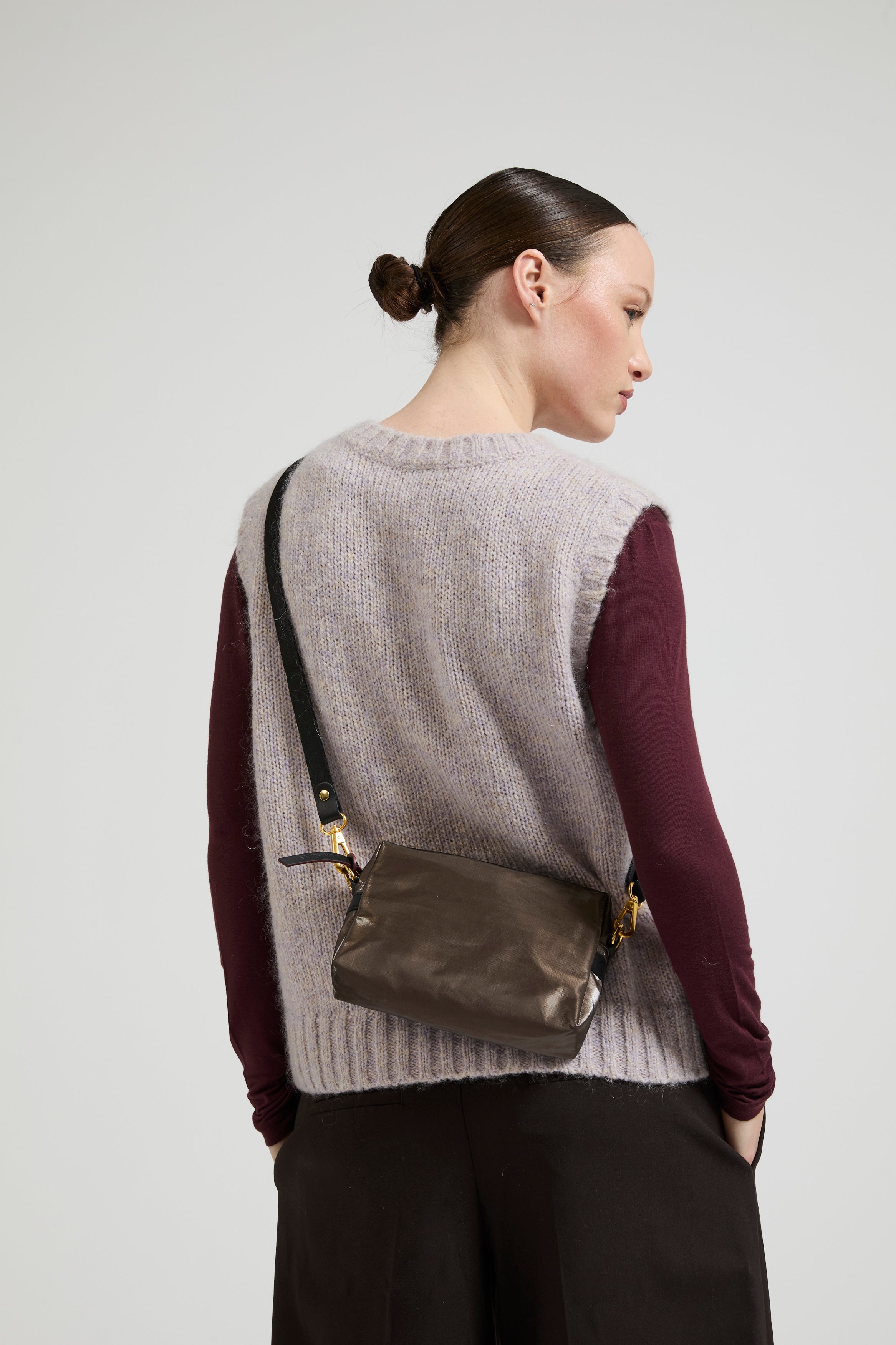 Jack Gomme Mini Linen Shoulder and Crossbody Bag - Big Bag NY