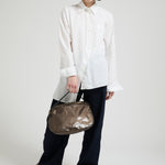Jack Gomme Lewbowl Linen Bowling Bag in Chestnut - Big Bag NY