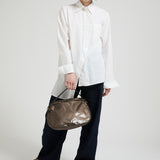 Jack Gomme Lewbowl Linen Bowling Bag in Chestnut - Big Bag NY