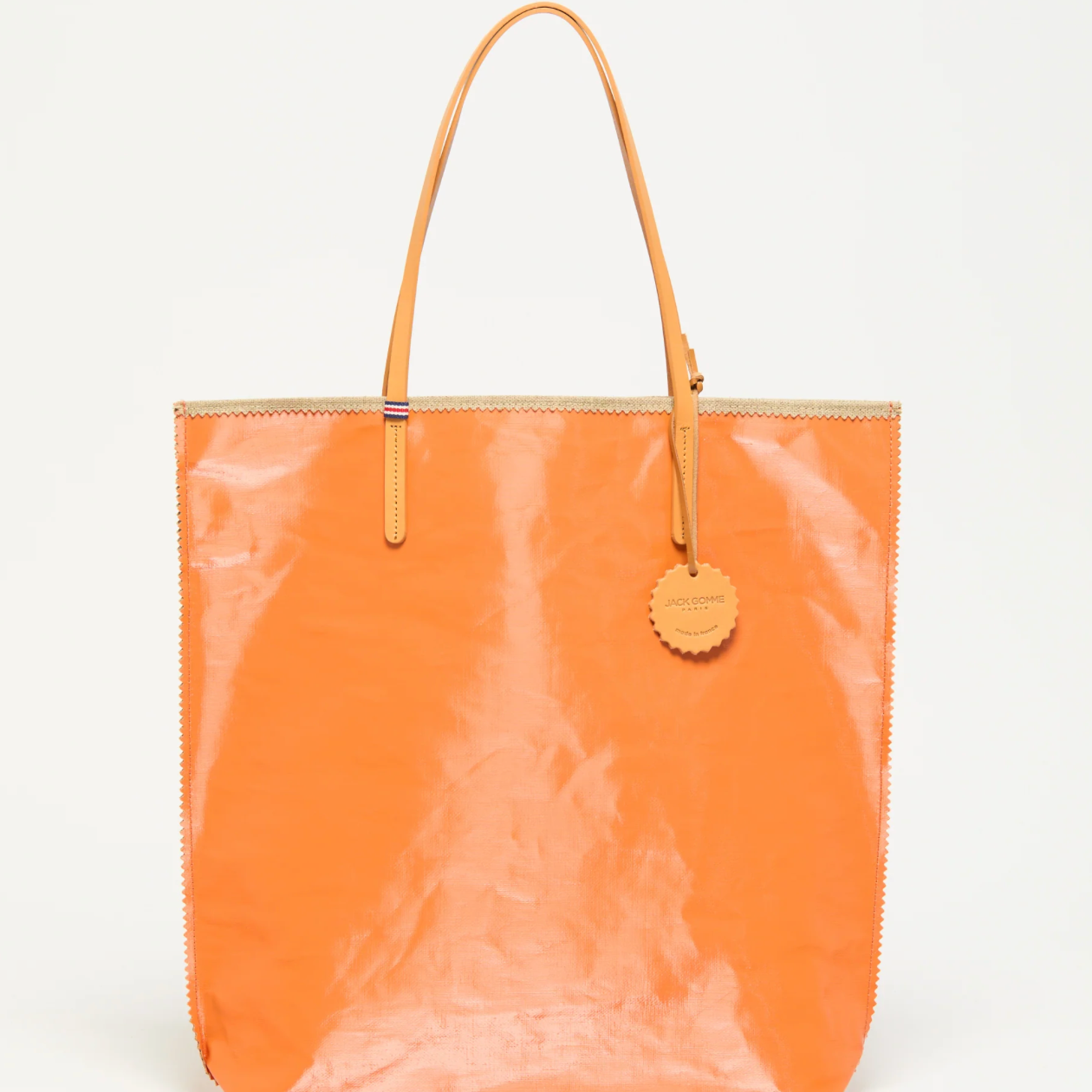 Jack Gomme AMIE Linen Tote Bag Mandarin - Big Bag NY