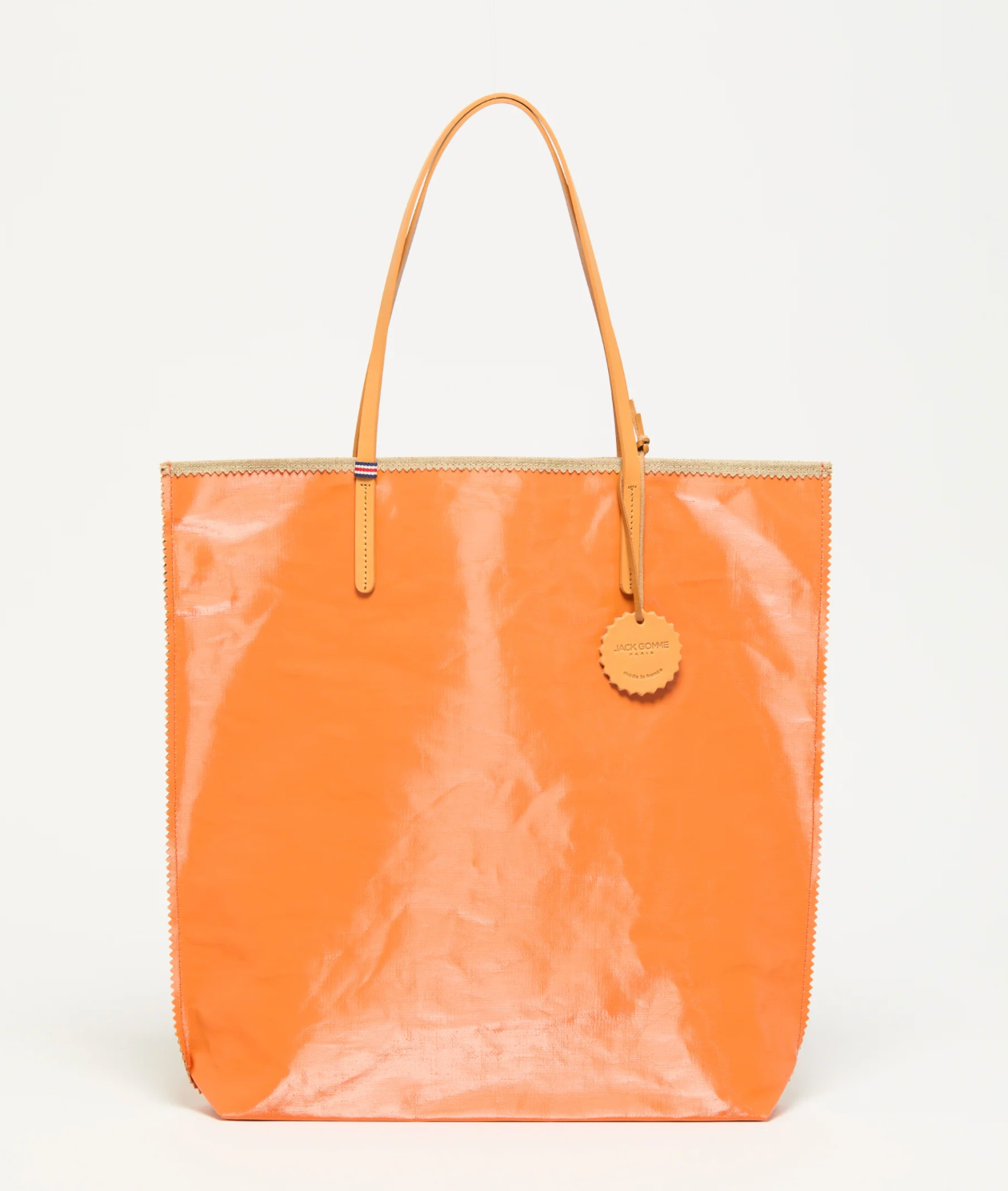 Jack Gomme AMIE Linen Tote Bag Mandarin - Big Bag NY