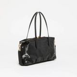 Jack Gomme ANAIS Linen Handbag in Black - Big Bag NY