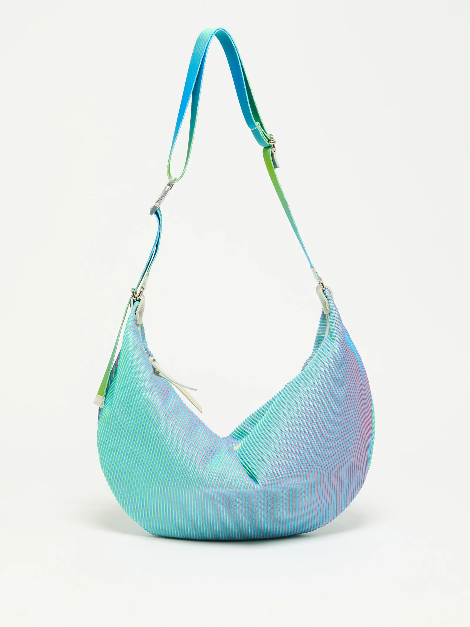 Jack Gomme Demi-Lune Luna Neon Shoulder Bag in Colibri - Big Bag NY