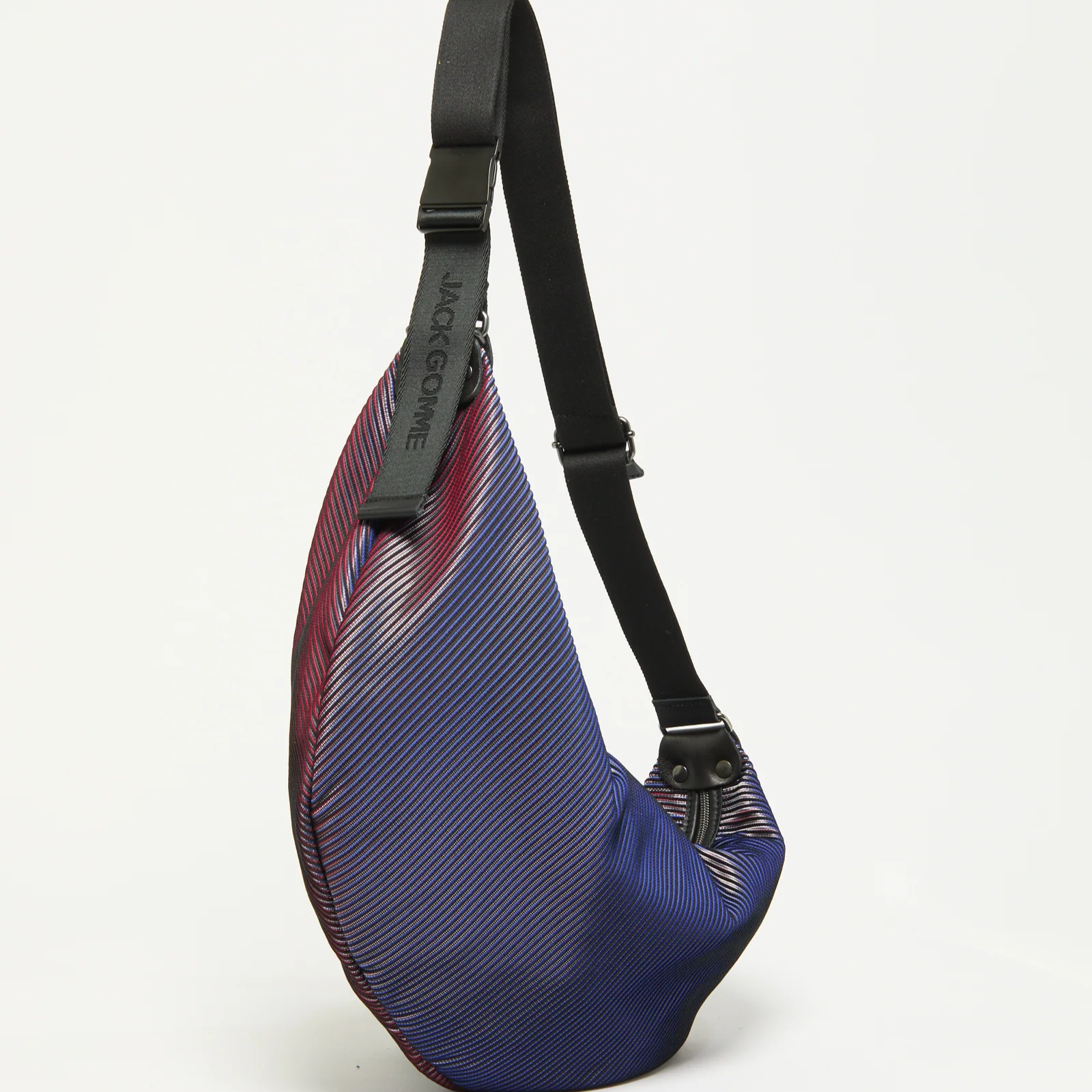Jack Gomme Demi-Lune Luna Neon Shoulder Bag in Outremer - Big Bag NY
