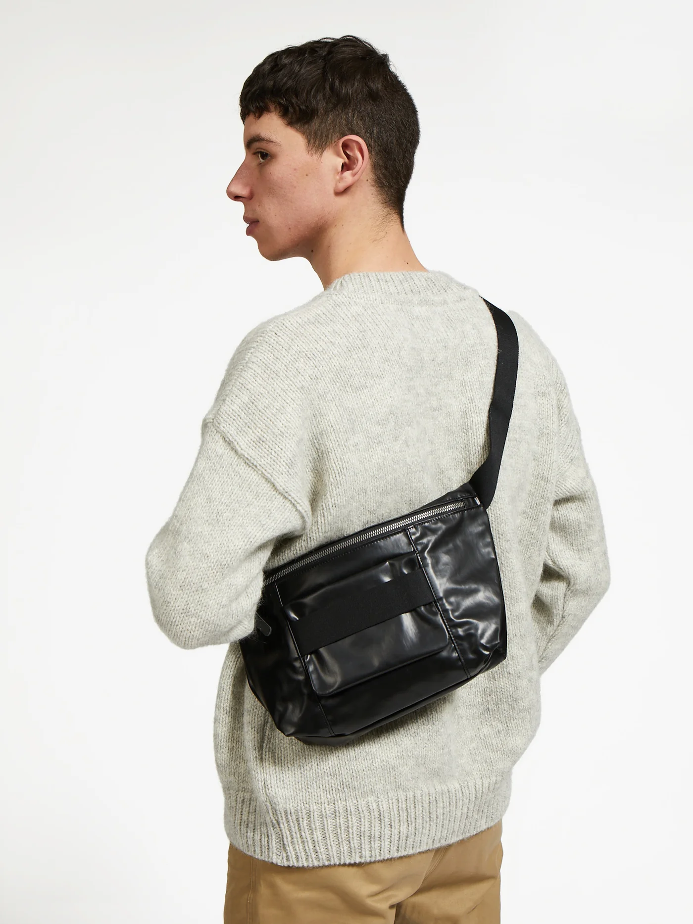 Jack Gomme ESCAPE Hugo Large Bum Bag Crossbody Sling-Noir-Big Bag NY