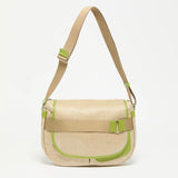 Jack Gomme GABY Linen Satchel Messenger Bag - Big Bag NY