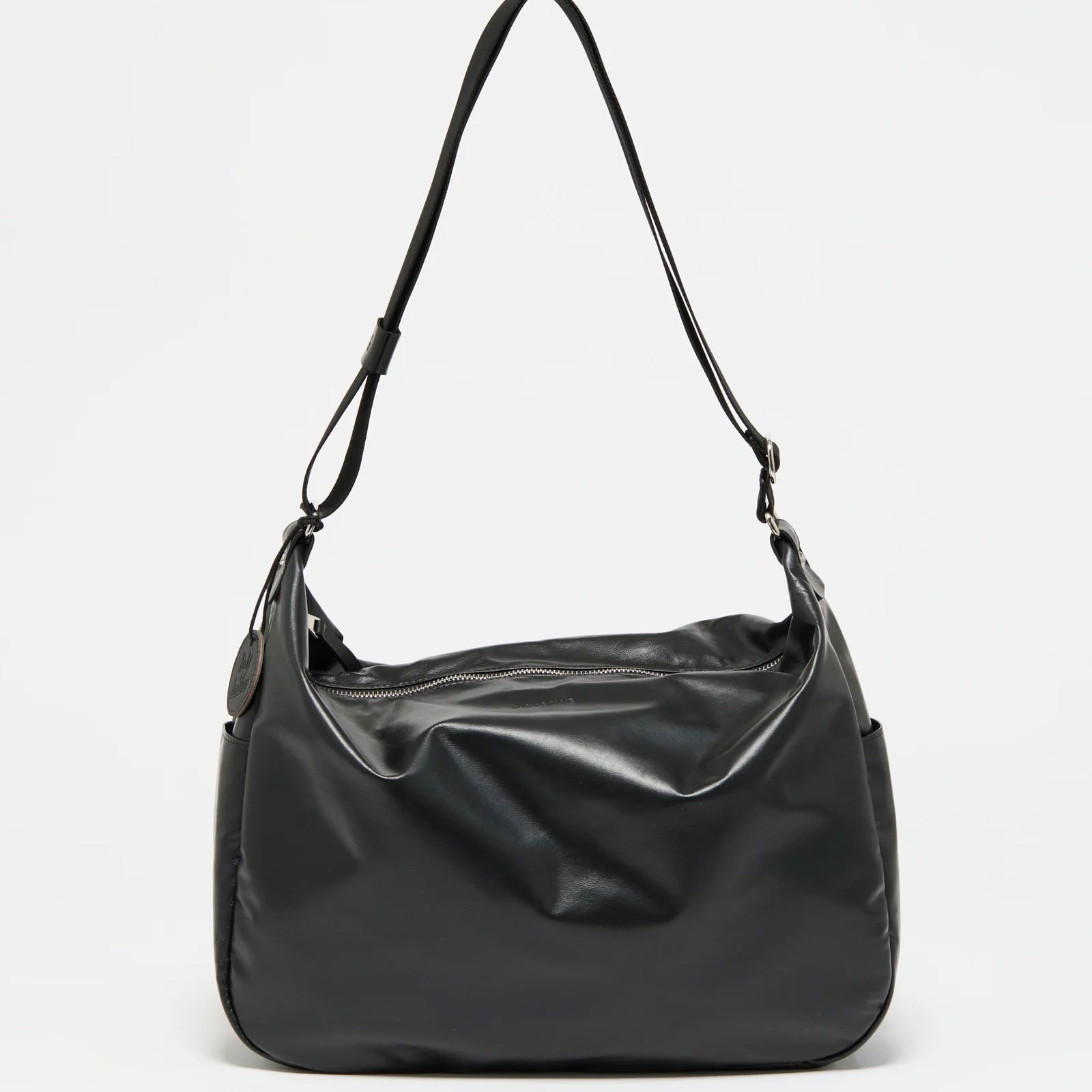 Jack Gomme JOY Light Leather Shoulder Bag in Black- Big Bag NY