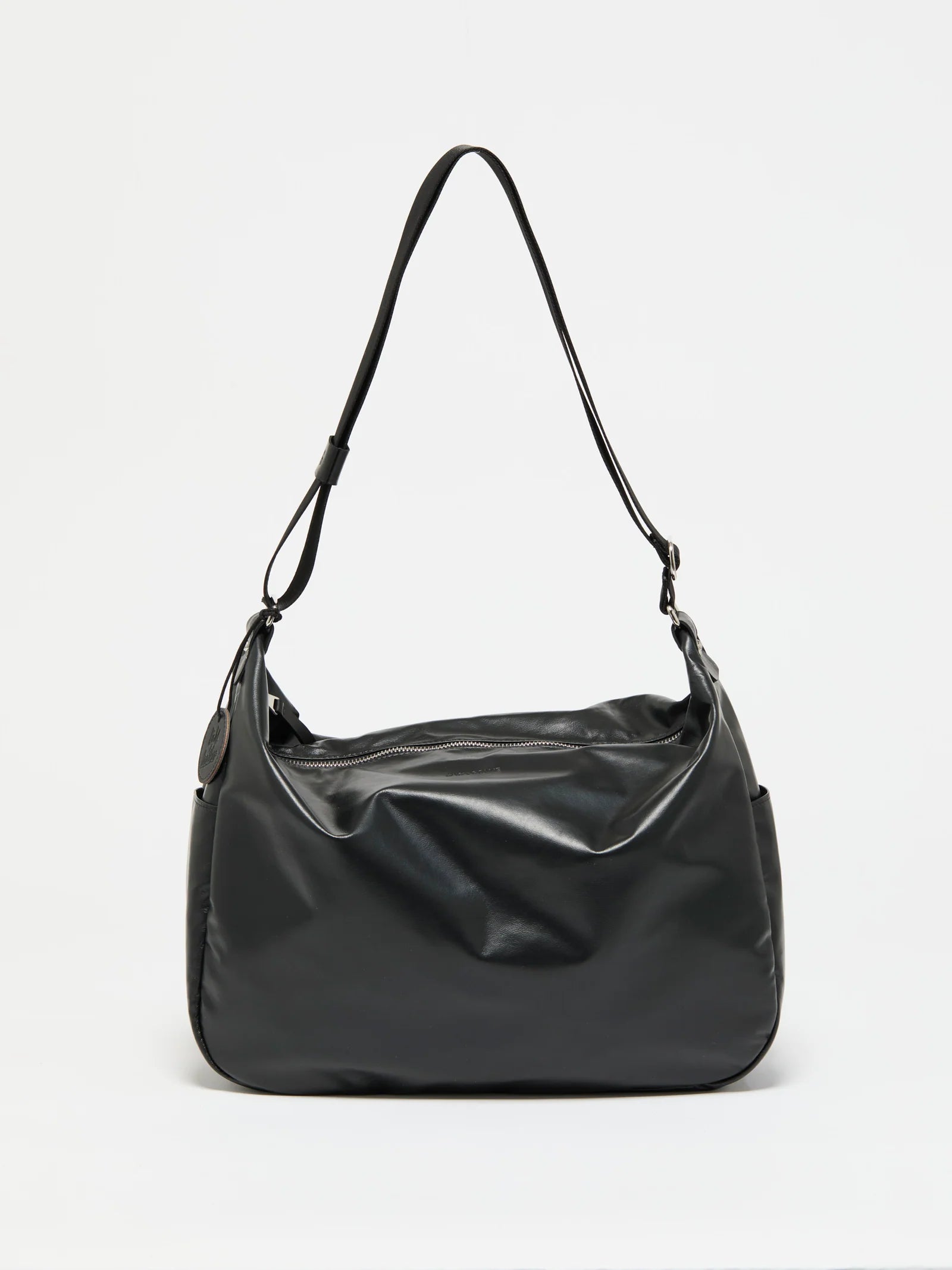 Jack Gomme JOY Light Leather Shoulder Bag in Black- Big Bag NY
