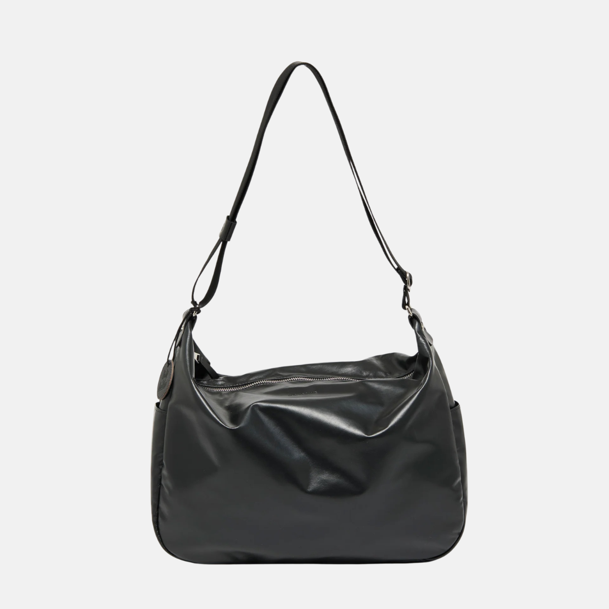 Jack Gomme JOY Light Leather Shoulder Bag in Black - Big Bag NY