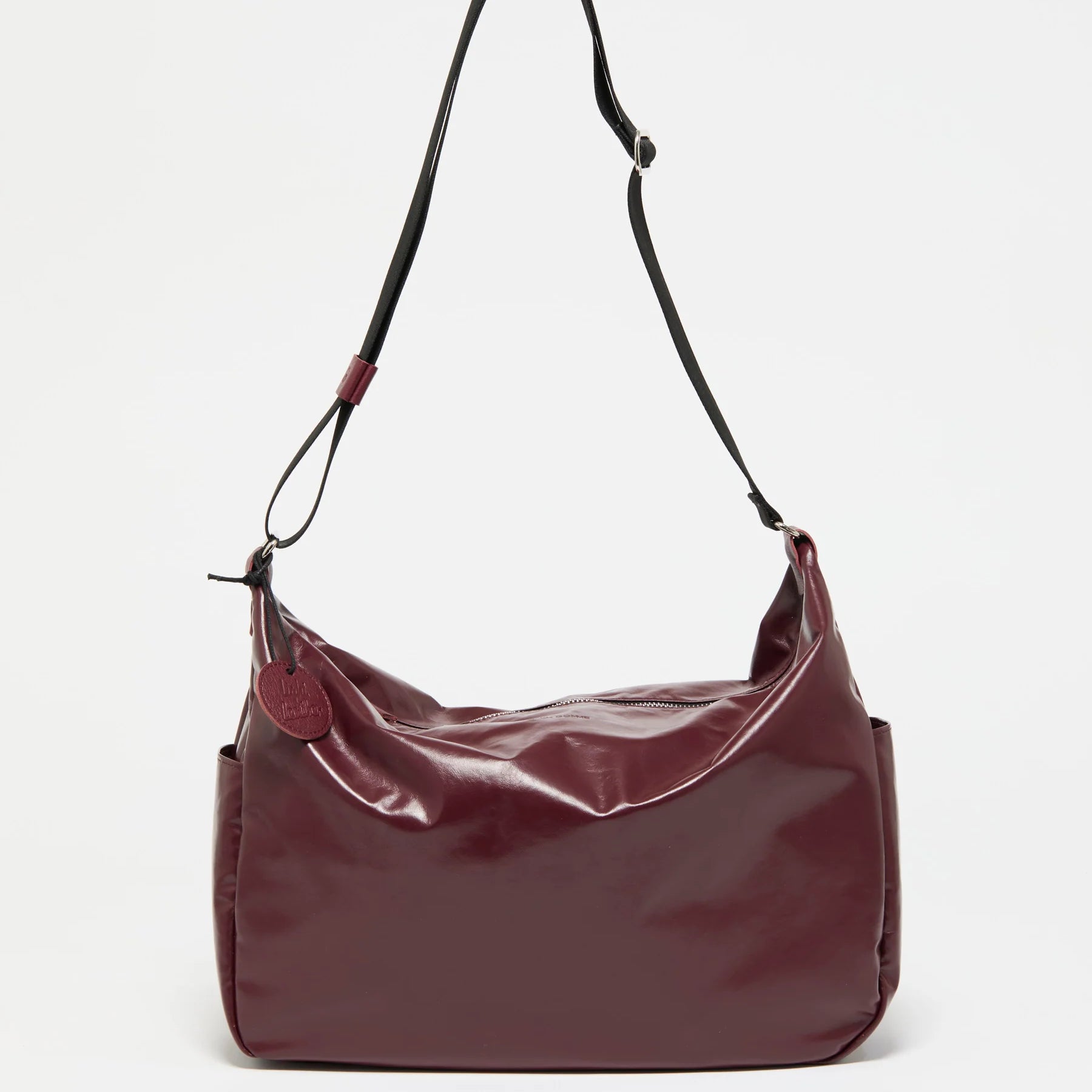 Jack Gomme JOY Light Leather Shoulder Bag in Bordeaux- Big Bag NY