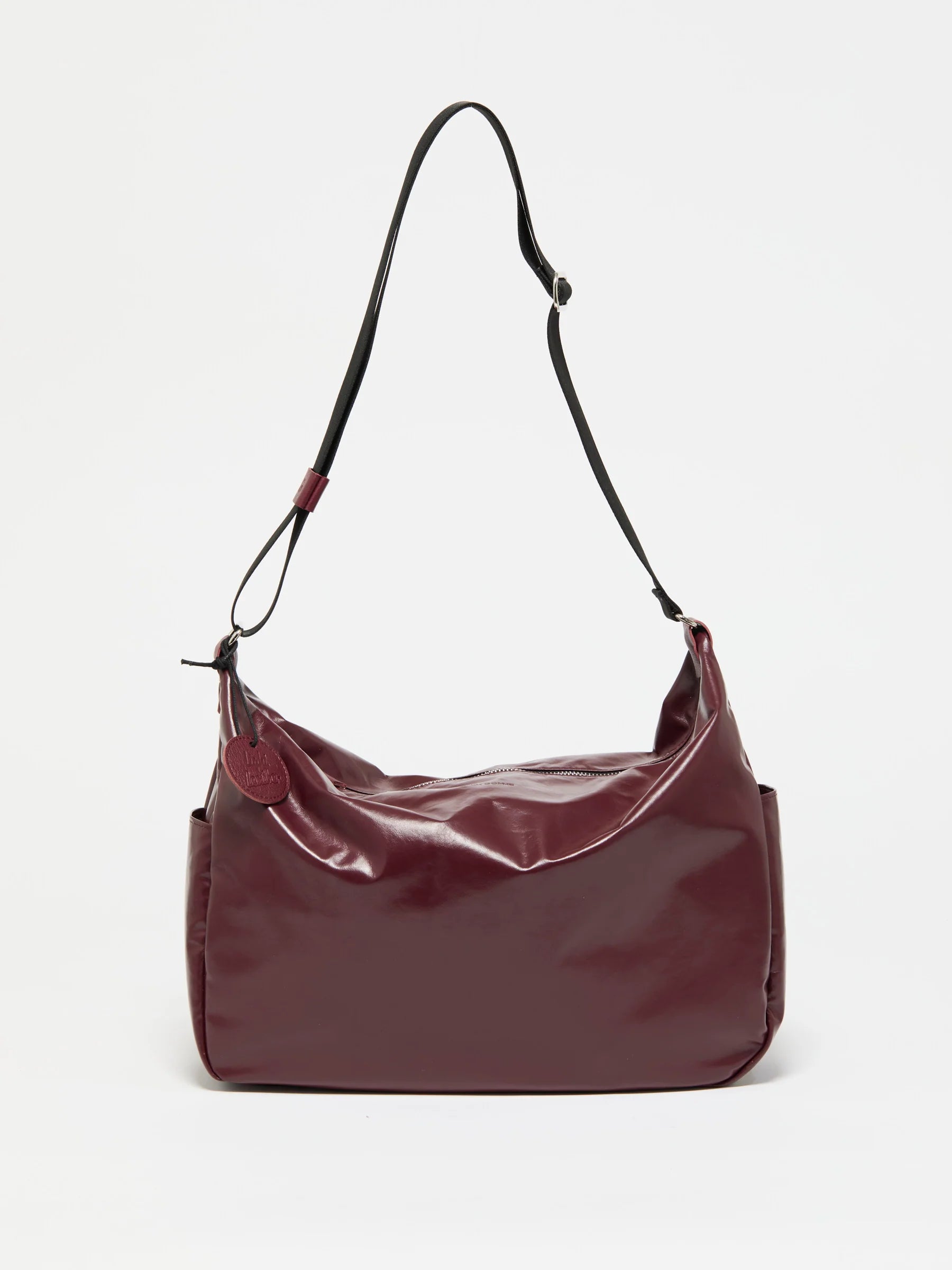Jack Gomme JOY Light Leather Shoulder Bag in Bordeaux- Big Bag NY