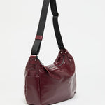 Jack Gomme JOY Light Leather Shoulder Bag in Bordeaux - Big Bag NY