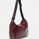 Jack Gomme JOY Light Leather Shoulder Bag in Bordeaux - Big Bag NY