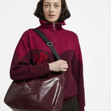 Jack Gomme JOY Light Leather Shoulder Bag in Bordeaux - Big Bag NY