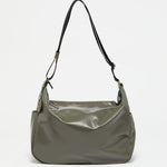 Jack Gomme JOY Light Leather Shoulder Bag in Lichen - Big Bag NY