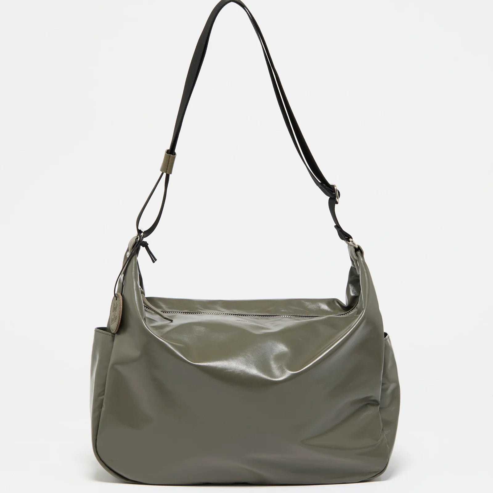Jack Gomme JOY Light Leather Shoulder Bag in Lichen - Big Bag NY