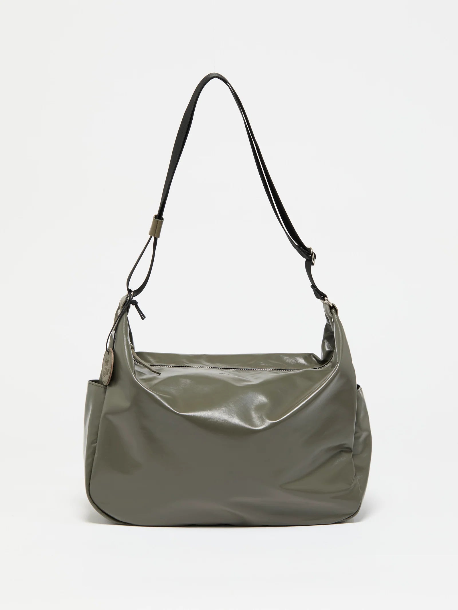 Jack Gomme JOY Light Leather Shoulder Bag in Lichen - Big Bag NY