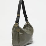 Jack Gomme JOY Light Leather Shoulder Bag in Lichen - Big Bag NY